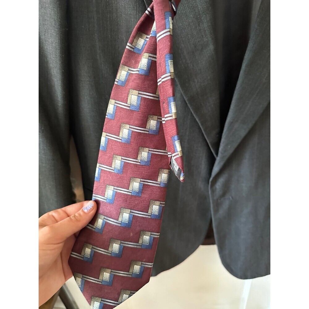 Town Craft men’s size large suit jacket and tie - Picture 3 of 9